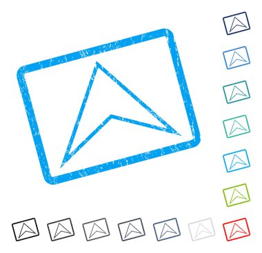 Simge kauçuk filigran yukarı ok ucu