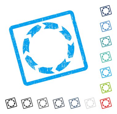 Dolaşım simgesi kauçuk filigran