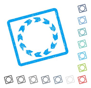 Dolaşım simgesi kauçuk filigran