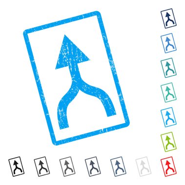 Simge kauçuk filigran yukarı ok birleştirmek