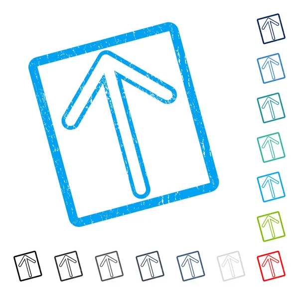 Simge kauçuk filigran yukarı ok