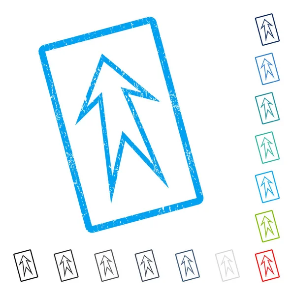 Simge kauçuk filigran yukarı ok