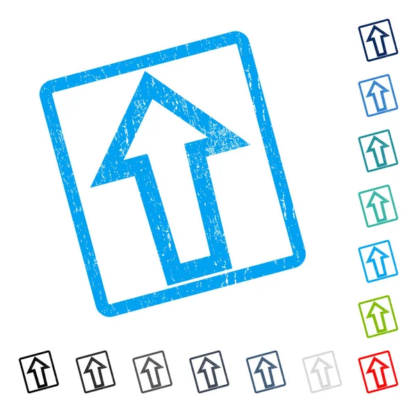 Simge kauçuk filigran yukarı ok