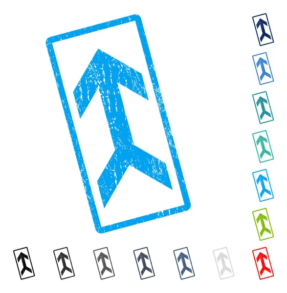 Simge kauçuk filigran yukarı ok