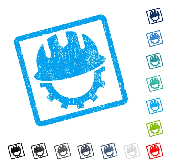 Geliştirme işçisi simgesi kauçuk filigran