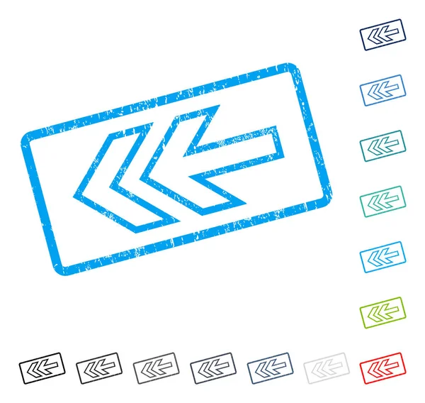 Yön sol simgesi kauçuk filigran