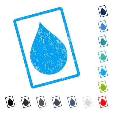 Simge kauçuk filigran bırak