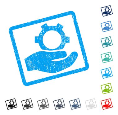 Mühendislik hizmeti simge kauçuk filigran