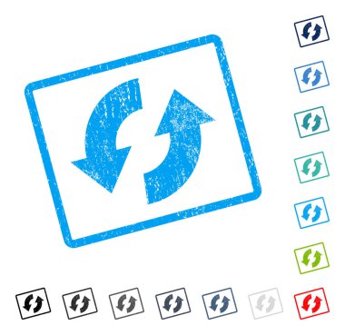 Exchange okları simge kauçuk filigran