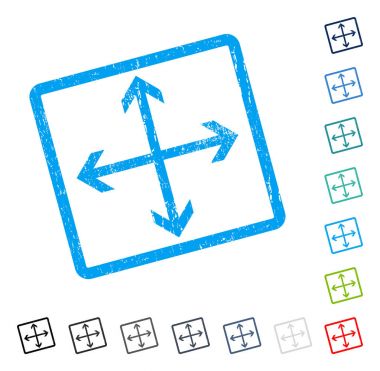 Genişletin okları simge kauçuk filigran