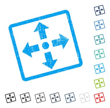 Genişletin okları simge kauçuk filigran