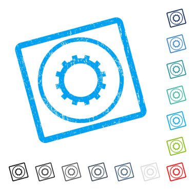 Dişli simgesini kauçuk filigran