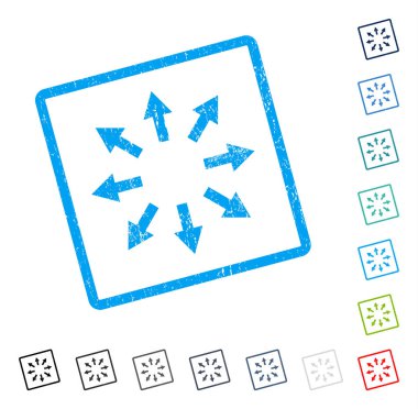 Radyal okları simge kauçuk filigran
