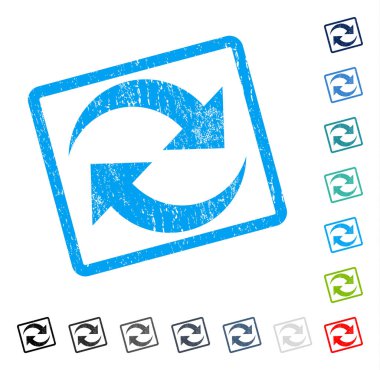 Okları simge kauçuk filigran Yenile