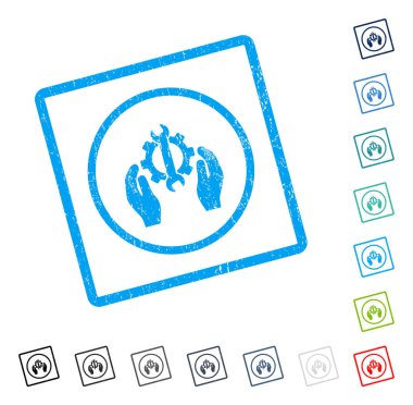 Onarım Servisi simgesini kauçuk filigran