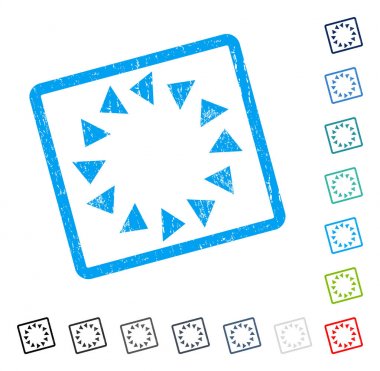 Saatin tersi yönde simgesini kauçuk filigran döndürmek