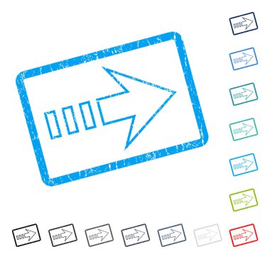 Sağ simge kauçuk filigranı göndermek