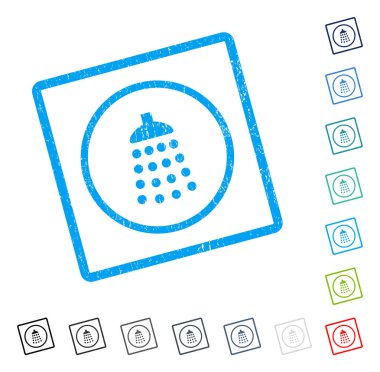 Duş simgesi kauçuk filigran