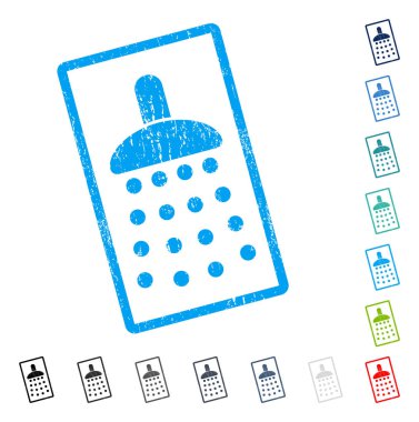 Duş simgesi kauçuk filigran