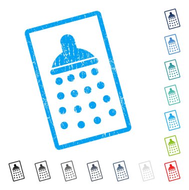 Duş simgesi kauçuk filigran