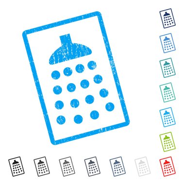 Duş simgesi kauçuk filigran