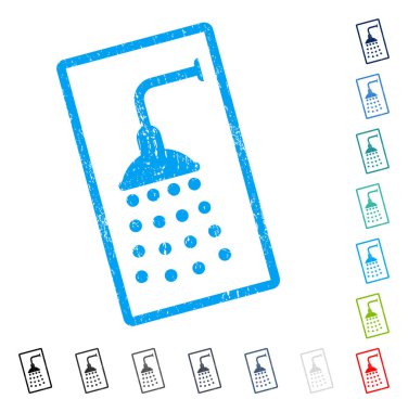 Duş simgesi kauçuk filigran