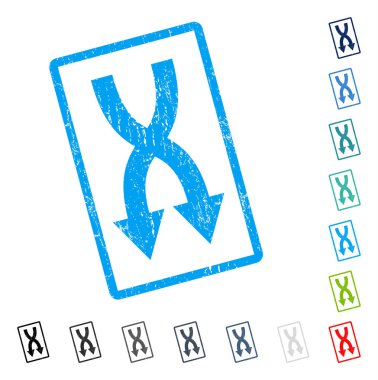 Simge kauçuk filigran aşağı okları shuffle