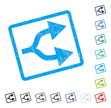 Split oklar sağ simge kauçuk filigran