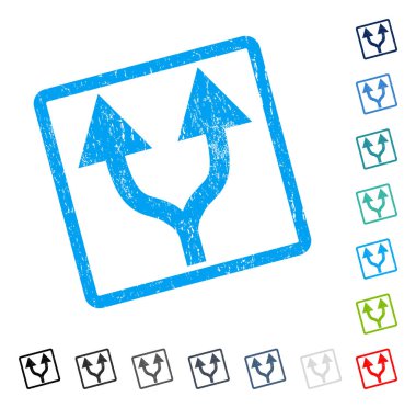 Simge kauçuk filigran yukarı okları bölme