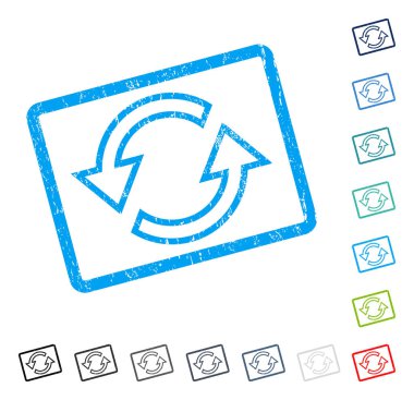 Eşitleme okları simge kauçuk filigran