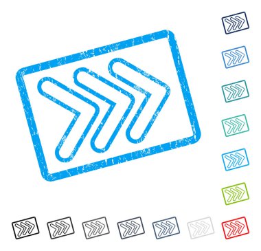 Üçlü işaretçisini sağ simge kauçuk filigran