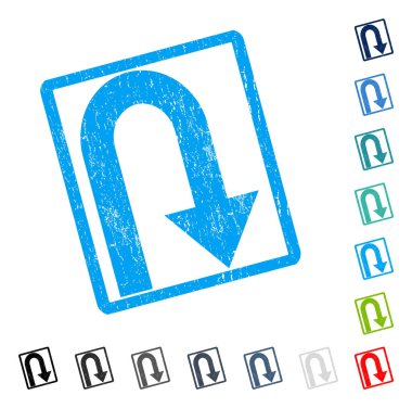 Simge kauçuk filigran geri çevirmek