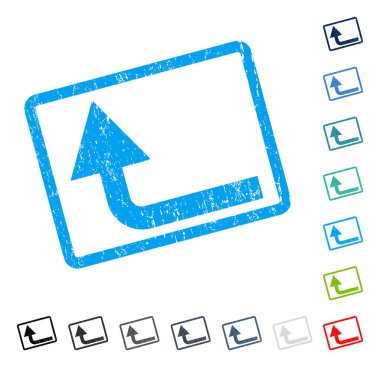 İleriye doğru simge kauçuk filigran açmak