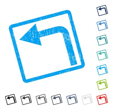 Sol simgesi kauçuk filigran açmak