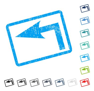 Sol simgesi kauçuk filigran açmak