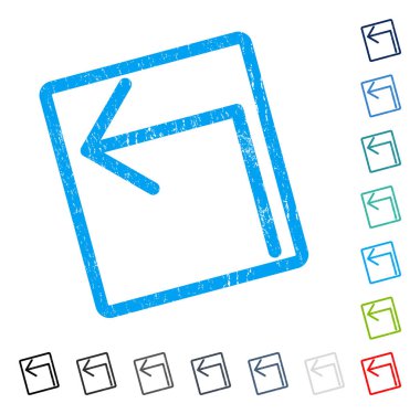 Sol simgesi kauçuk filigran açmak