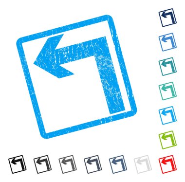 Sol simgesi kauçuk filigran açmak