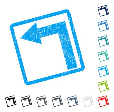 Sol simgesi kauçuk filigran açmak