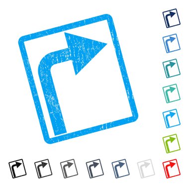 Sağ simge kauçuk filigran açmak