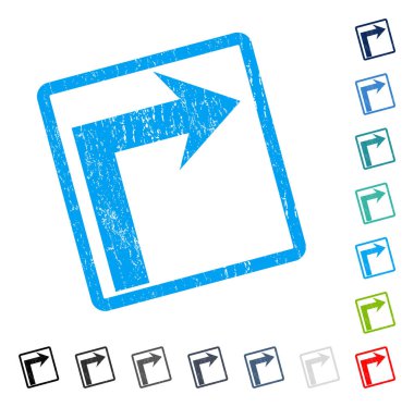 Sağ simge kauçuk filigran açmak