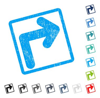 Sağ simge kauçuk filigran açmak