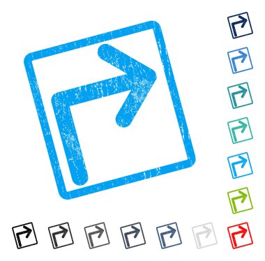 Sağ simge kauçuk filigran açmak