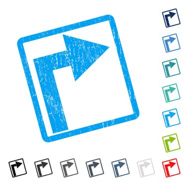 Sağ simge kauçuk filigran açmak