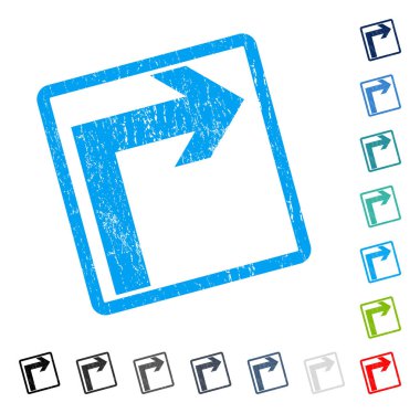 Sağ simge kauçuk filigran açmak