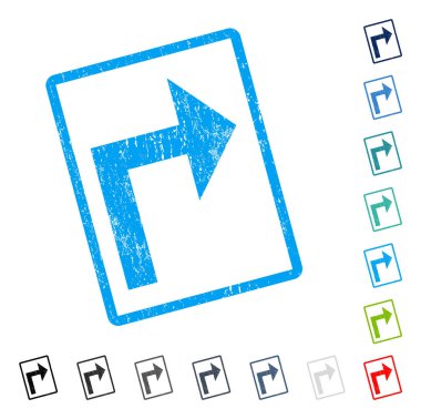 Sağ simge kauçuk filigran açmak