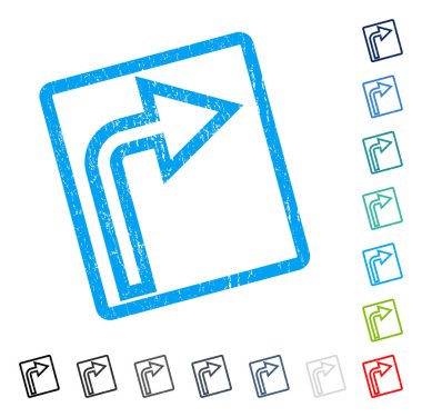 Sağ simge kauçuk filigran açmak