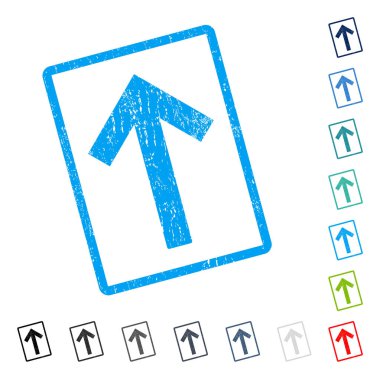 Ok simgesi kauçuk filigran