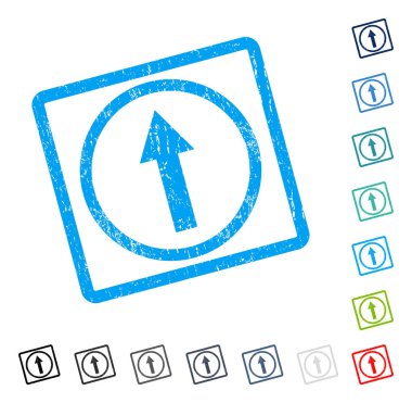 Yuvarlak ok simgesi kauçuk filigran kadar