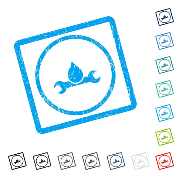 Sıhhi tesisat simgesi kauçuk filigran