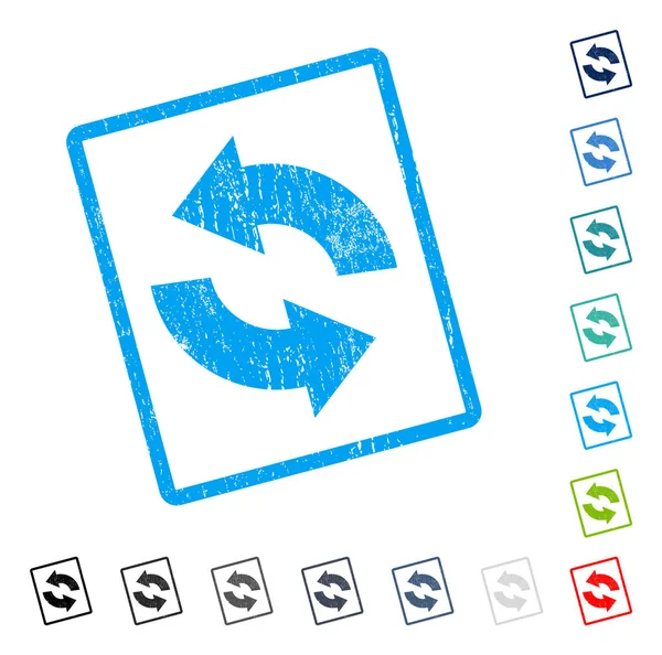 Simge kauçuk filigran Yenile